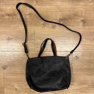 Vegan leather crossbody bag